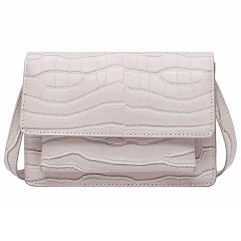 Retro Stone Pattern PU Leather Crossbody Bags For Women 2020 Spring Fashion Shoulder Messenger Bag Lady Travel Purse and Handbag Багаж и