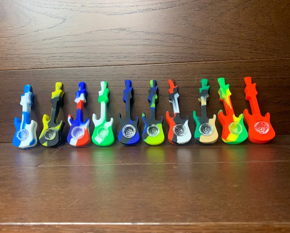 2 5-дюймовая силиконовая трубка для гитары разноцветная портативная | Дом и сад