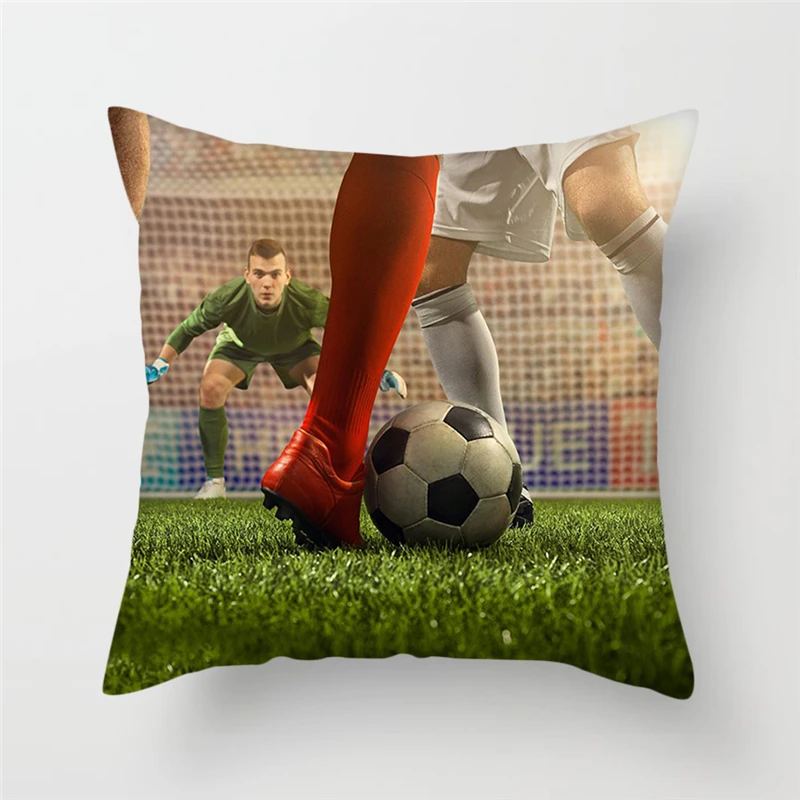 Спортивная наволочка Fuwatacchi с рисунком стрельбы футбола для домашнего дивана