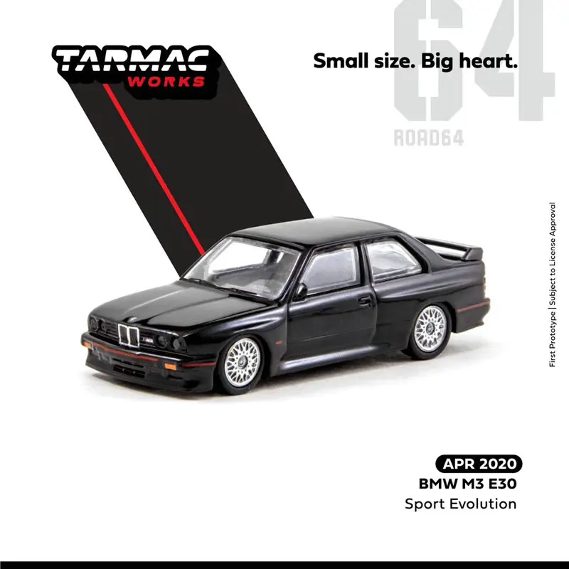 Tarmac работает с автомобилями 1:64 BMWs M3 E30 Sport Evolution коллекция легкосплавных