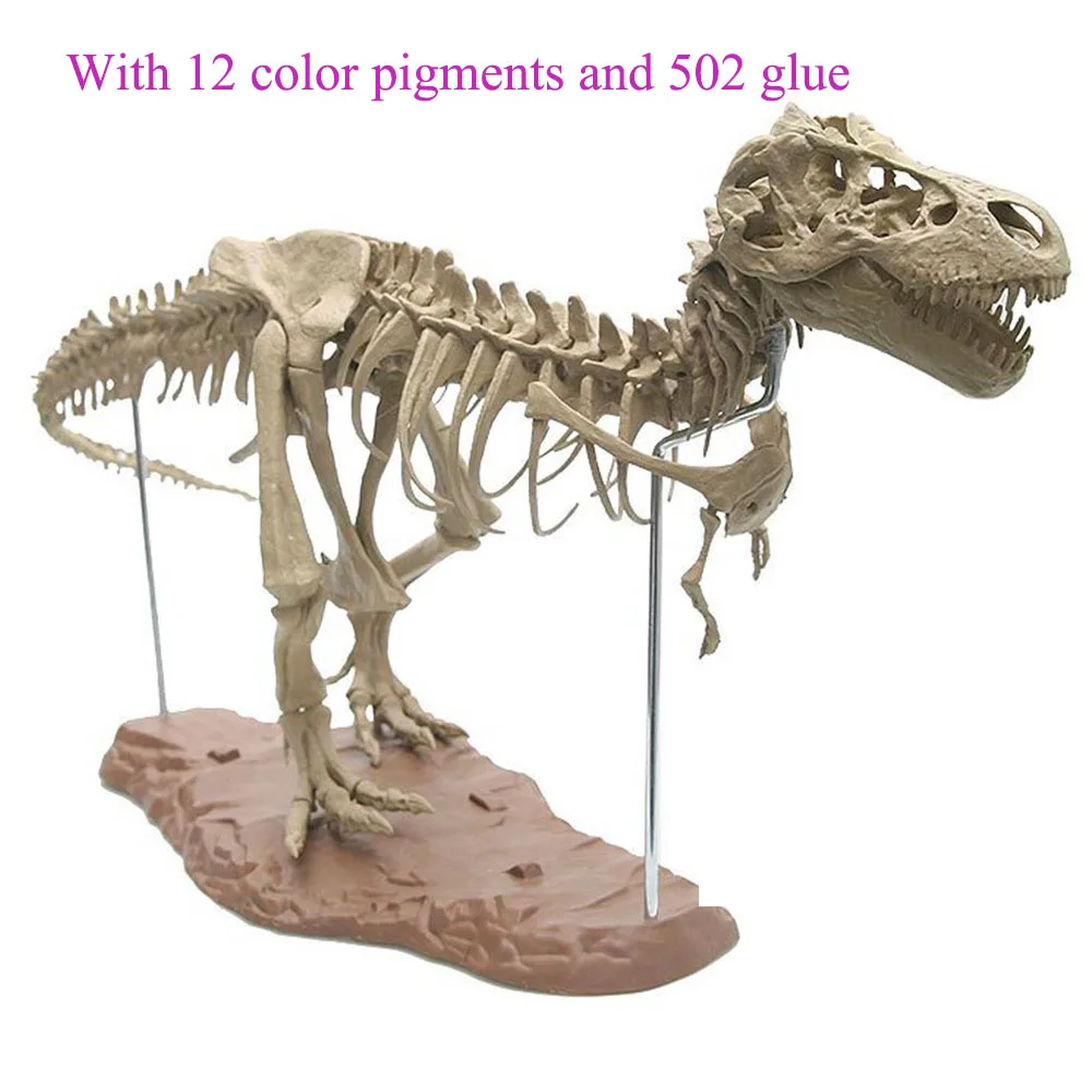 

Tyrannosaurus Skeleton 4D Assembled Dinosaur Fossil Children's Toy Simulation Model Bone Large Diy Puzzle Ornaments Boys Gifts