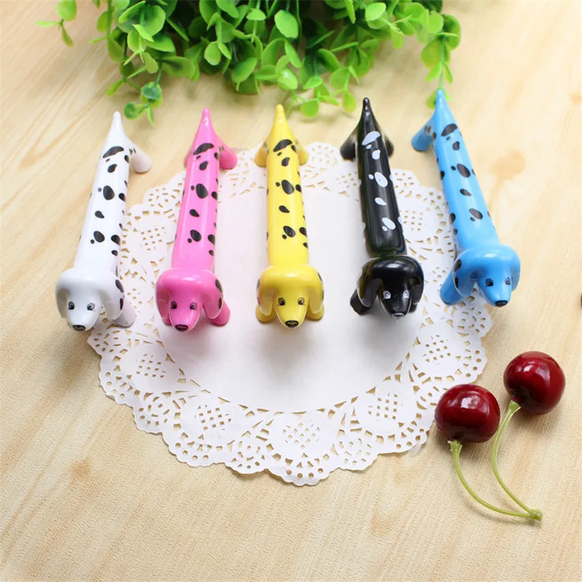 

1Pc 1.0MM Blue Refill Ballpoint Pen Cute Spotted Puppy Signature Pens School Students Writing Pen Stationery Ornaments Gifts