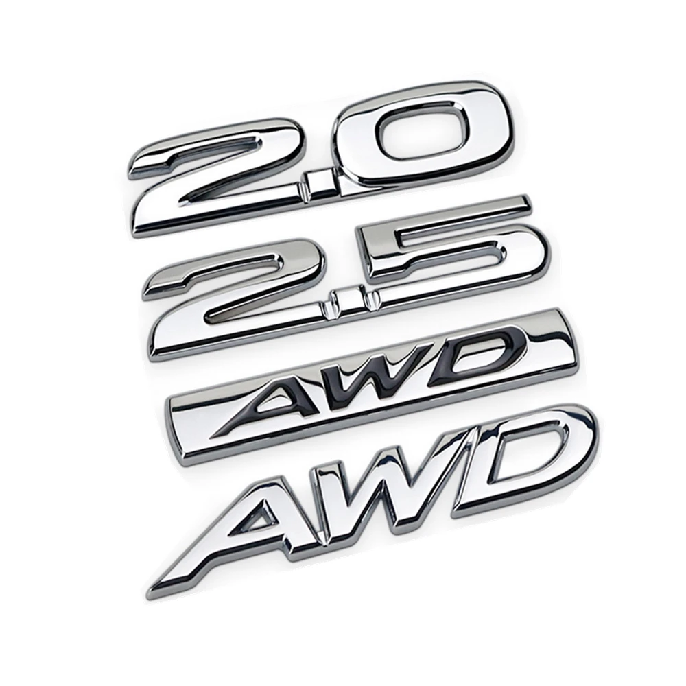 1 шт. хромированный металлический сплав 2 0 5 AWD Автомобильный кузов боковая
