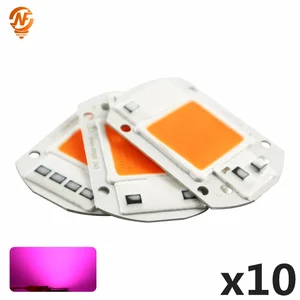 10 шт.лот AC110V 220V COB светодиодный чип Фито лампа полного спектра мощностью 10 Вт, 20 Вт, 30 Вт, 50 Вт светодиод лампа для сельского хозяйства, fitolampy для рассады в помещении