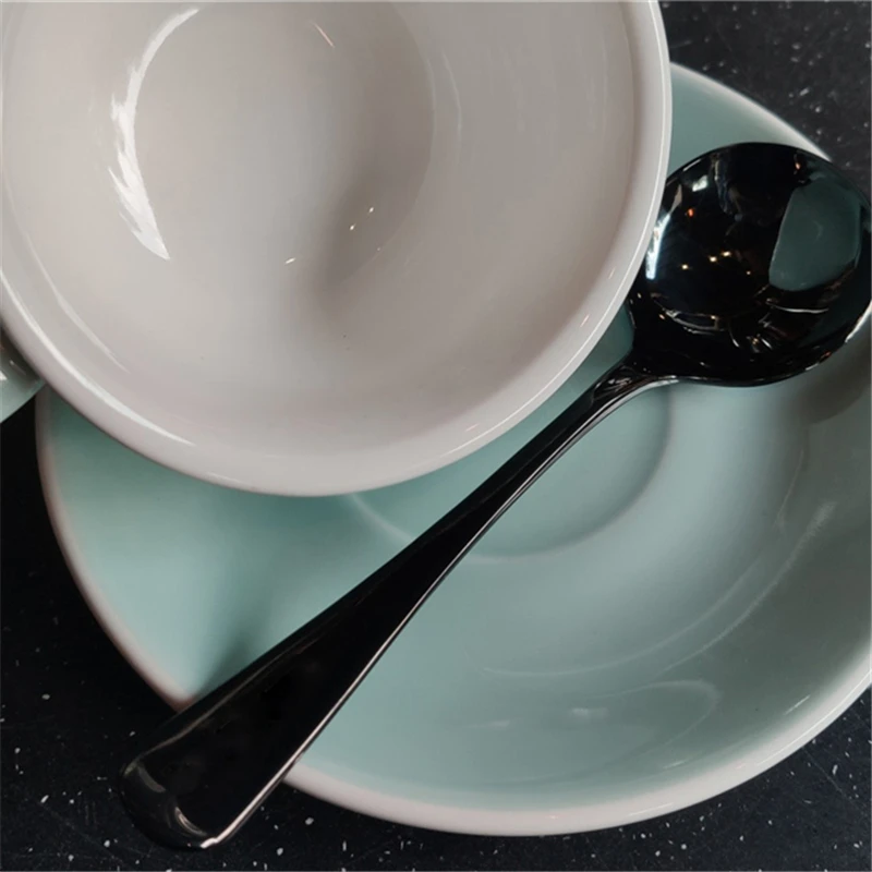 

Hot Sale 304 Stainless Steel Standard Coffee Cup Measuring Spoons Thicken Coffee Scoops Milk
