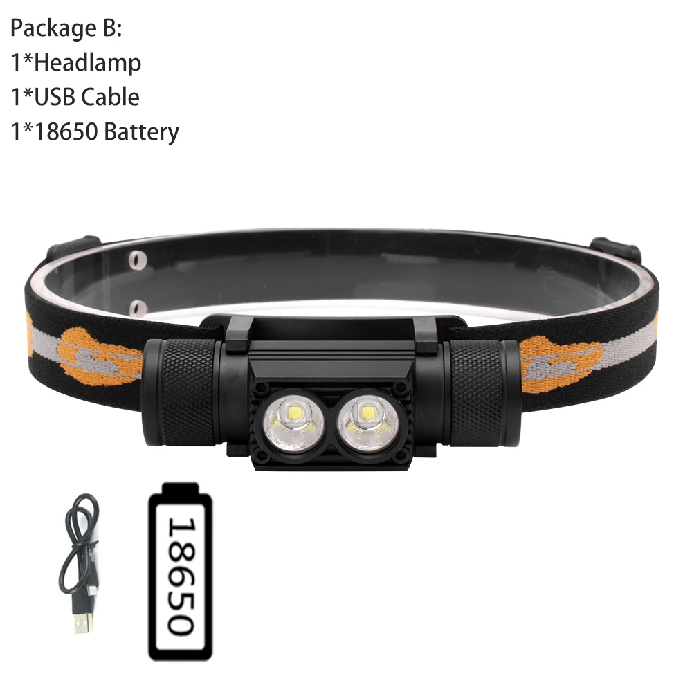 

BORUiT D25 Налобный фонарь 2000lm