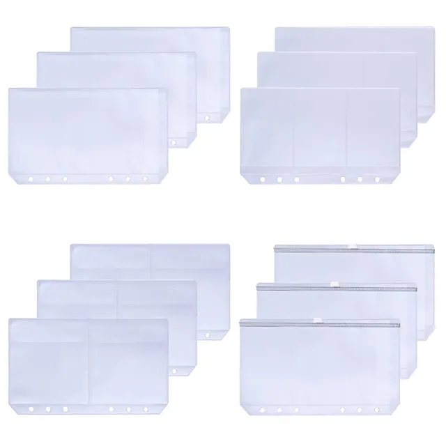 Clear Sheet Protectors 11 Holes A4 Clear Binder Sleeves 11.89*9.17in Office  Binder Supplies For 100 Pages Top Loading Protector - AliExpress
