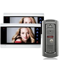 7 inch 2 monitor video doorbell home intercom video door phone wide angle doorbell camera tf memory card video intercom