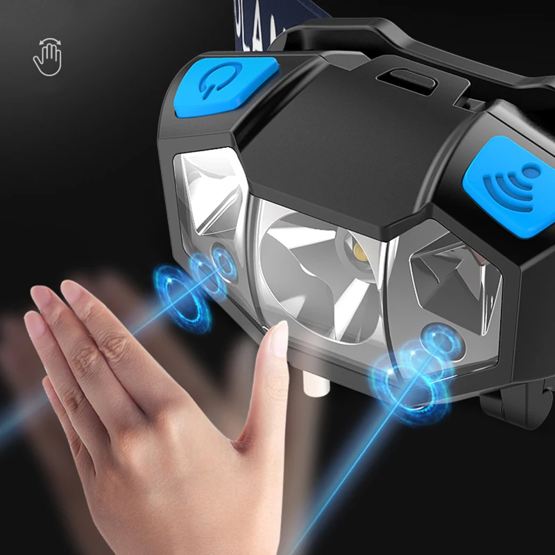 T19 Z40 движения тела Сенсор перезаряжаемые светодиодные мини фары 3000LM Портативный