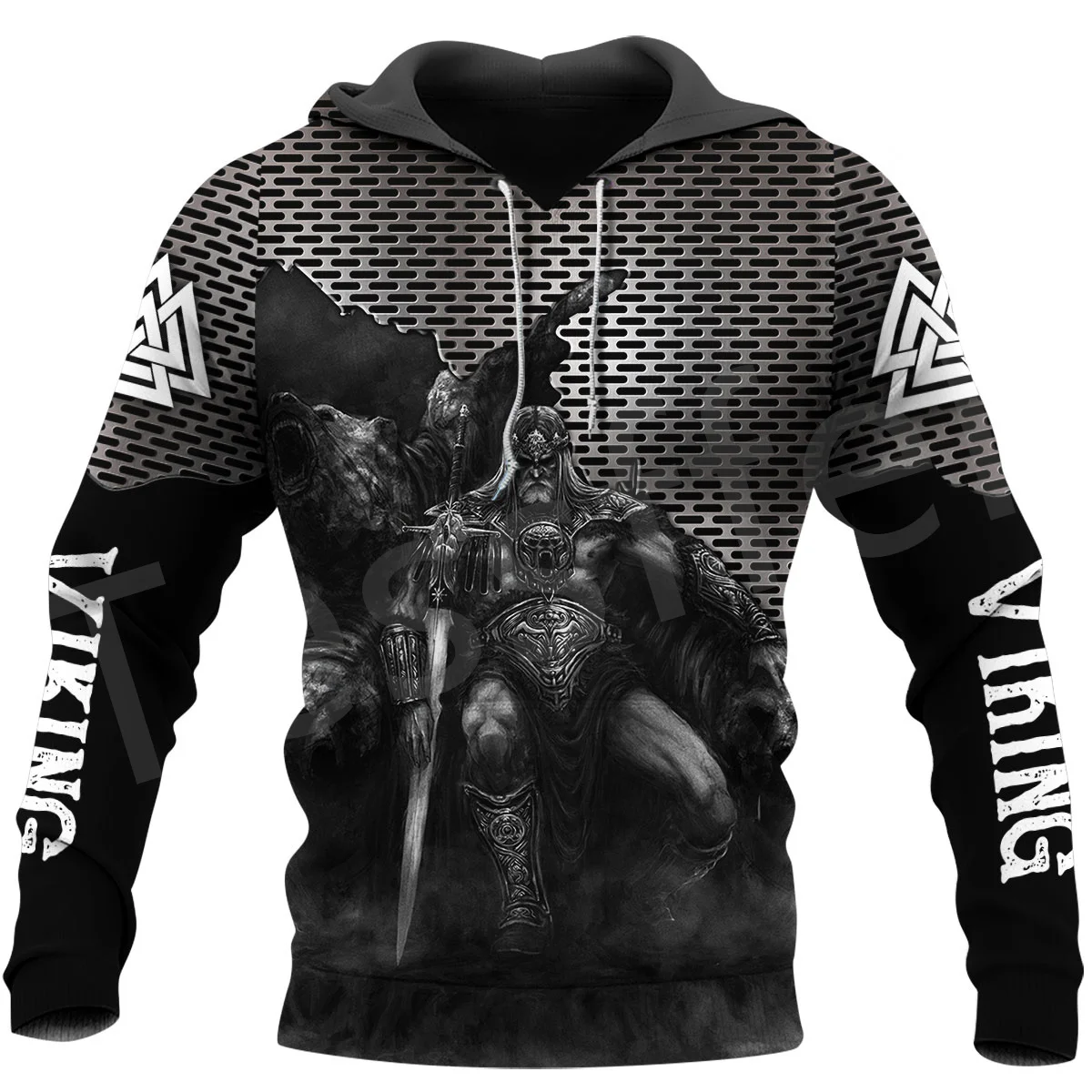 

Tessffel Vikings God Viking Warrior Odin Tattoo Harajuku NewFashion Tracksuit 3DPrint Streetwear Pullover Hoodies Men/Women C-7
