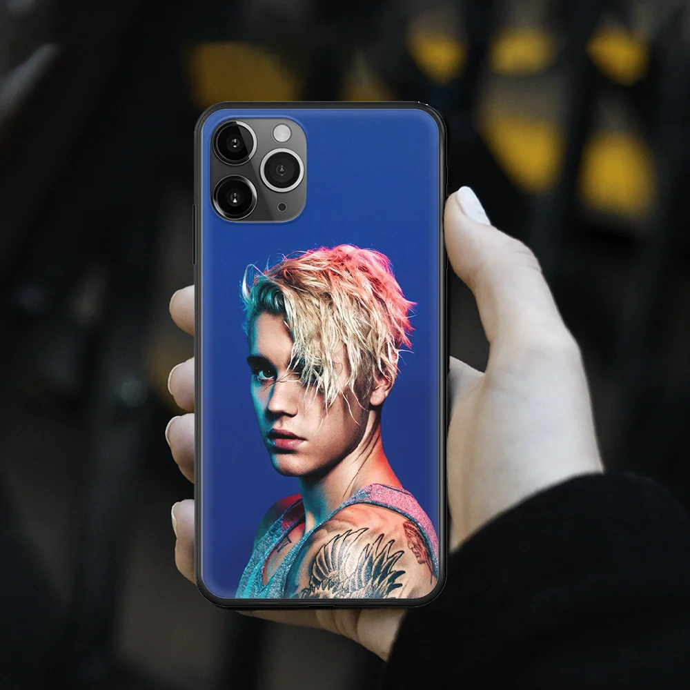 

Fashion Justin Bieber Phone Case cover For iphone 6 6S 7 8 PLUS 12 mini X XR XS 11 PRO SE 2020 MAX black Bumper 3D Etui Painting