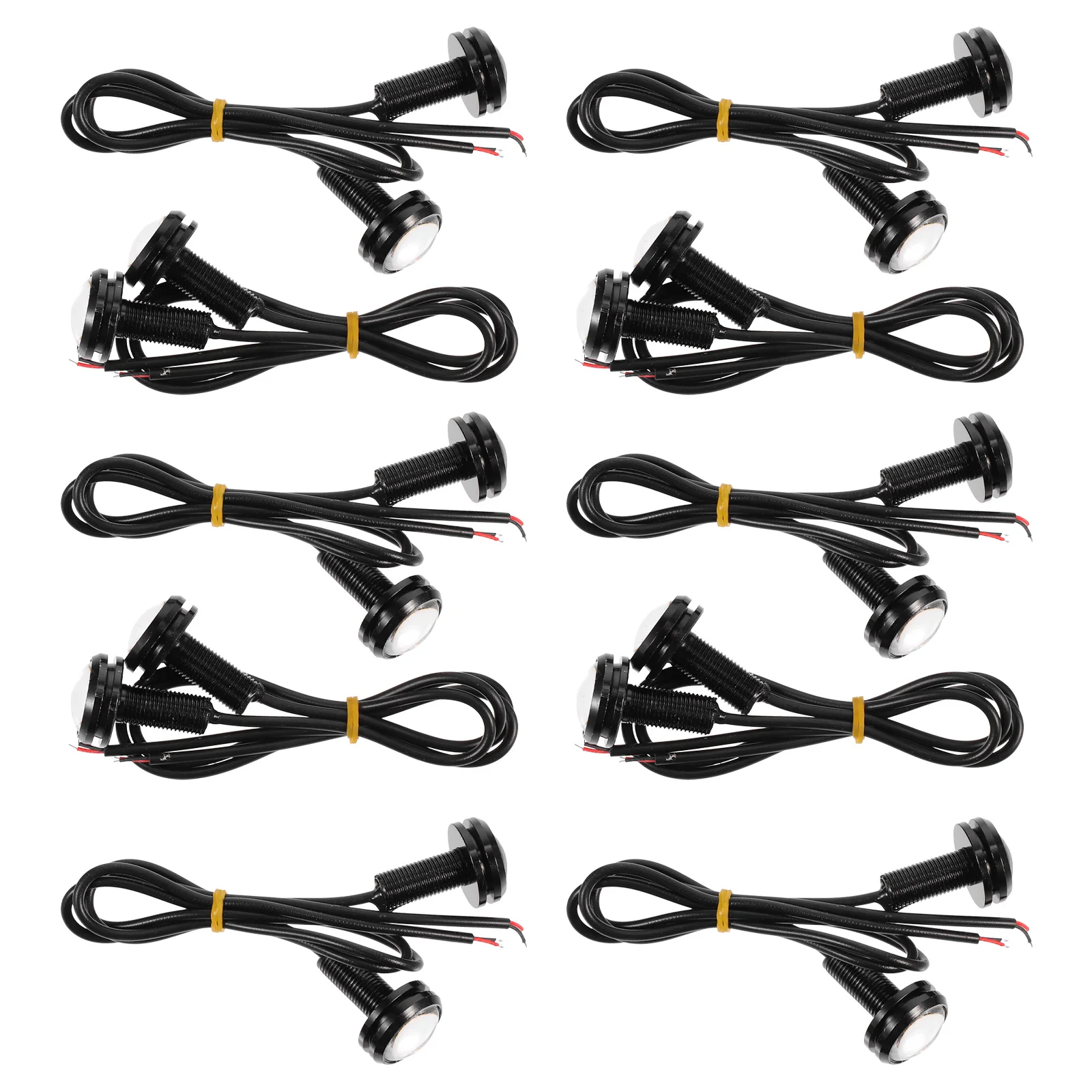 

10pcs Waterproof Car Lights Modified Lights Ultra-thin Reversing Light for Auto