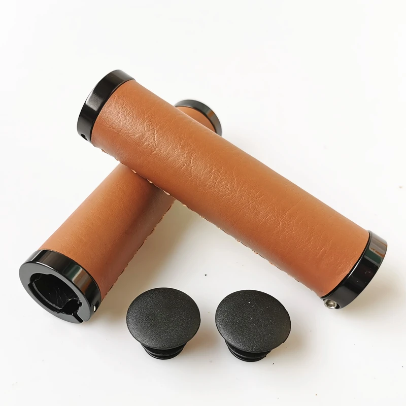

selling Mountain Road Bicycle Handlebar Grips pu Bike Handle Grips Black brown