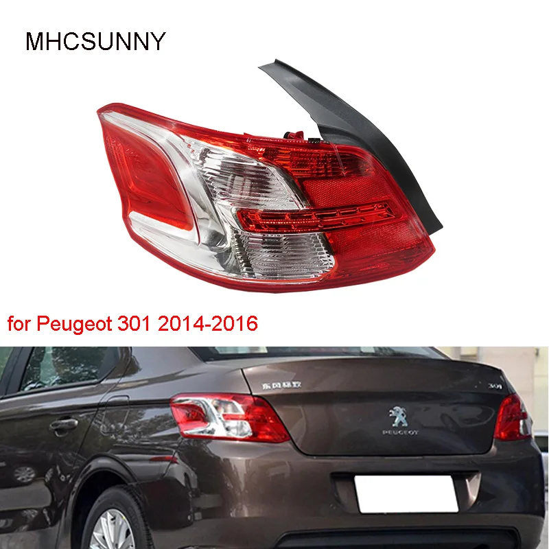 Задний светильник, тормозной светильник для peugeot 301, задний бампер, предупреждение, стояночный стоп-сигнал, задний светильник Taillamp
