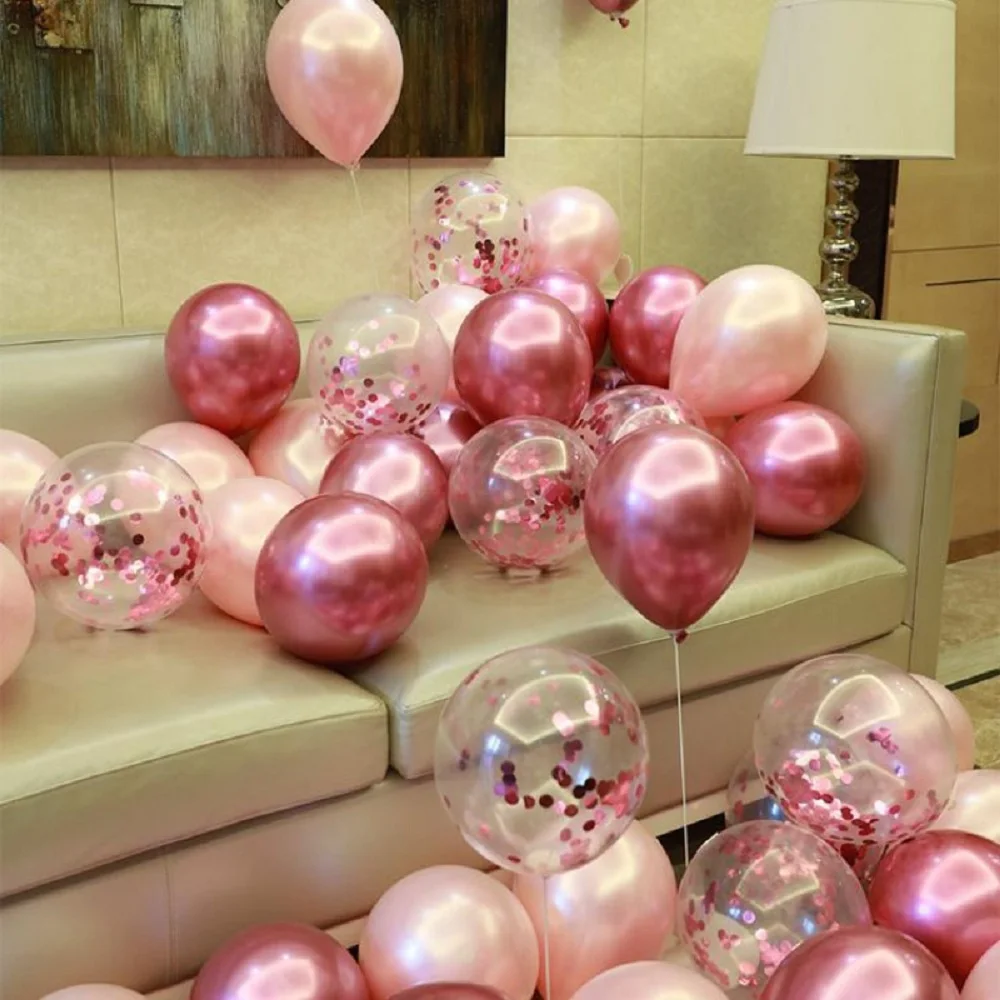 Набор воздушных шаров из латекса с металлическим блеском 30 шт. | Дом и сад