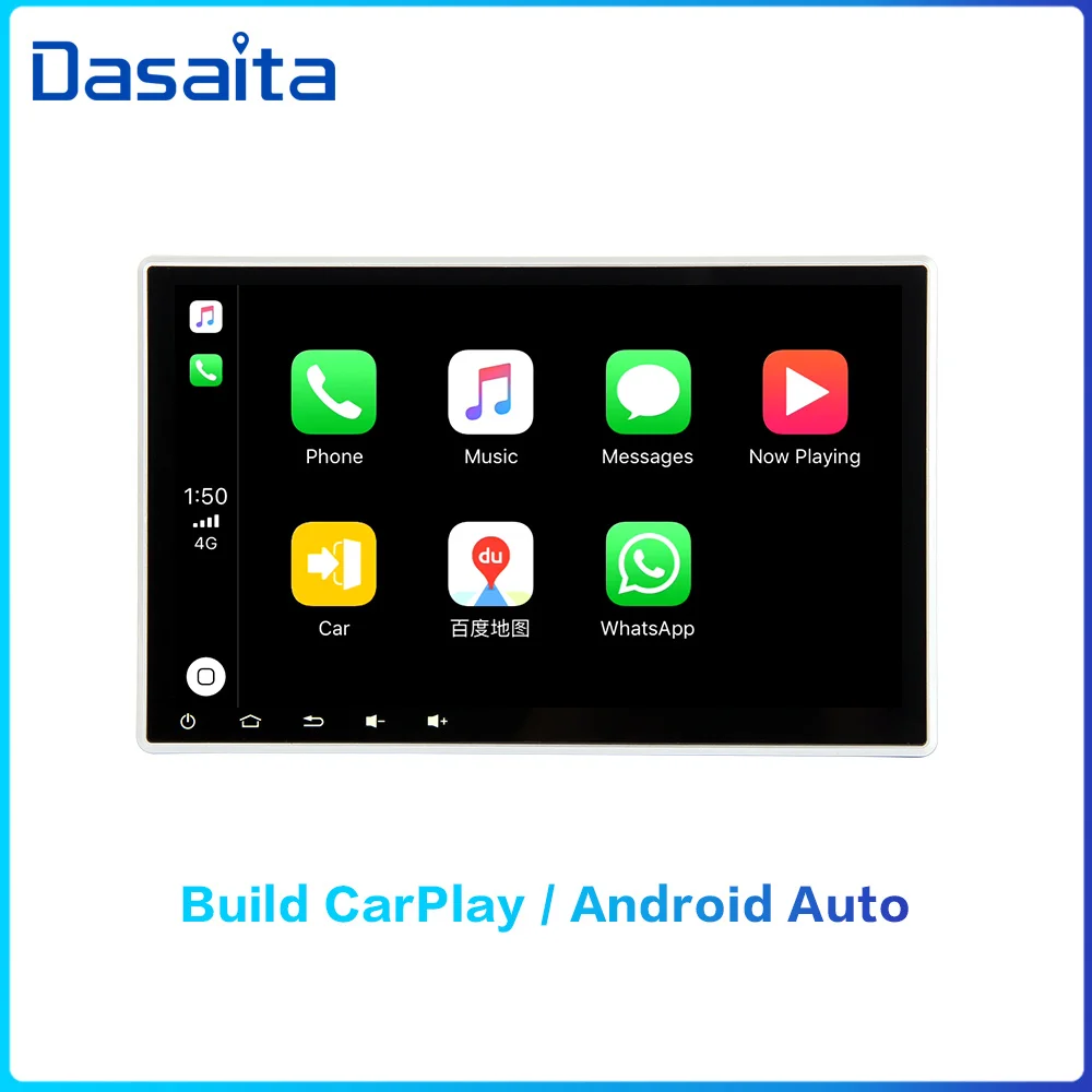 Built in Carplay Dasaita 10," HD экран 2 Din автомагнитола Android 9,0 универсальный автомобильный стерео Мультимедиа для Nissan Bluetooth gps навигация 64G rom - Цвет: Built in Carplay