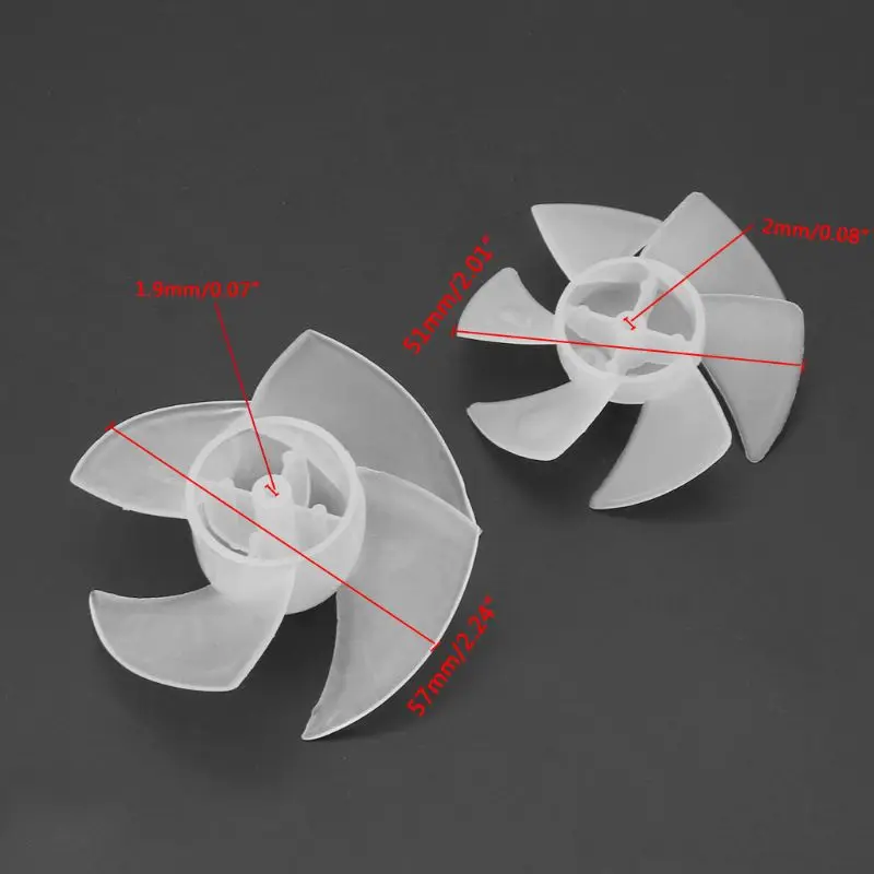 

Small Power Mini Plastic Fan Blade 4/6 Leaves For Hairdryer Motor