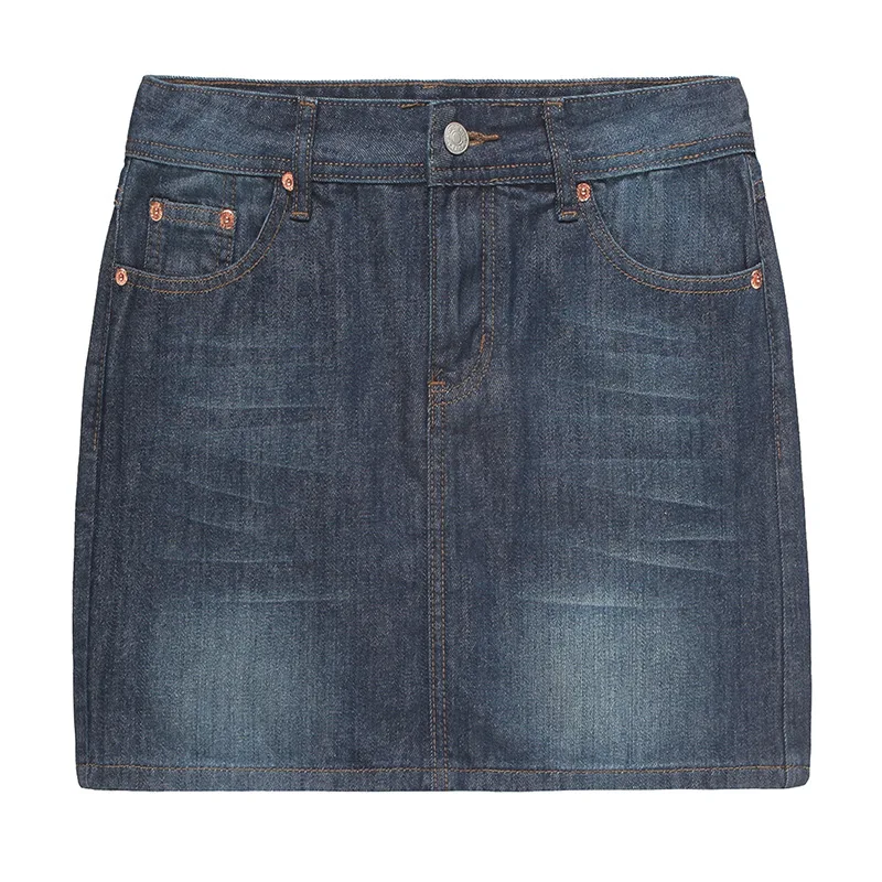 Женская Облегающая джинсовая юбка обтягивающая короткая большого размера в