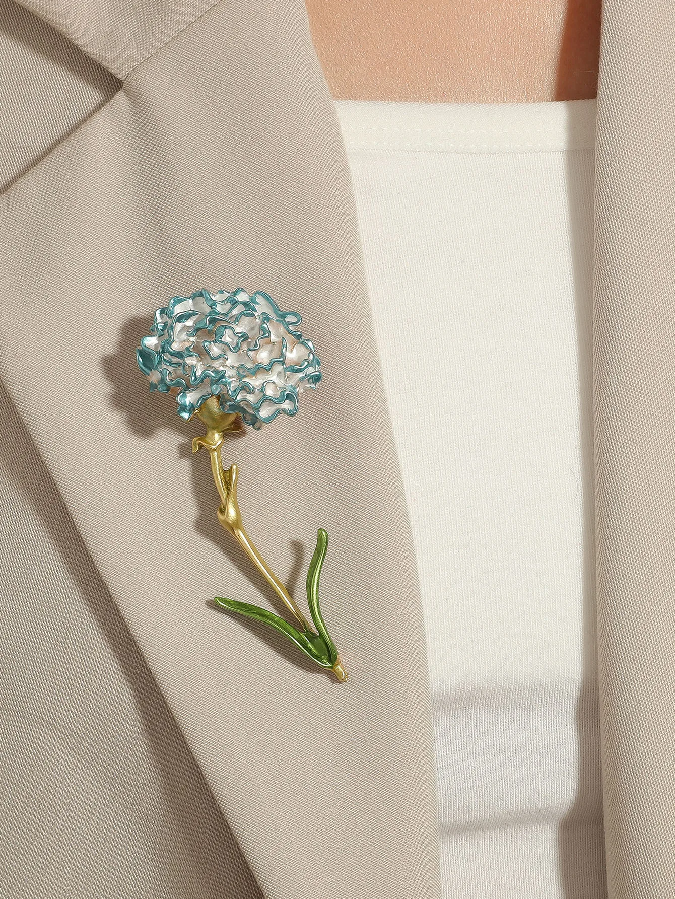 Новинка популярный дизайн золотые капли масло цветок искусственные ювелирные