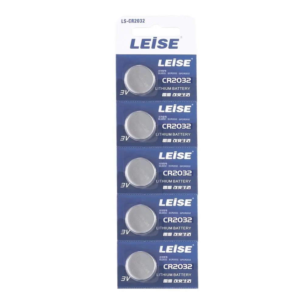 Leise CR2032 3V Кнопочная батарея литиевая для часов пульты дистанционного управления