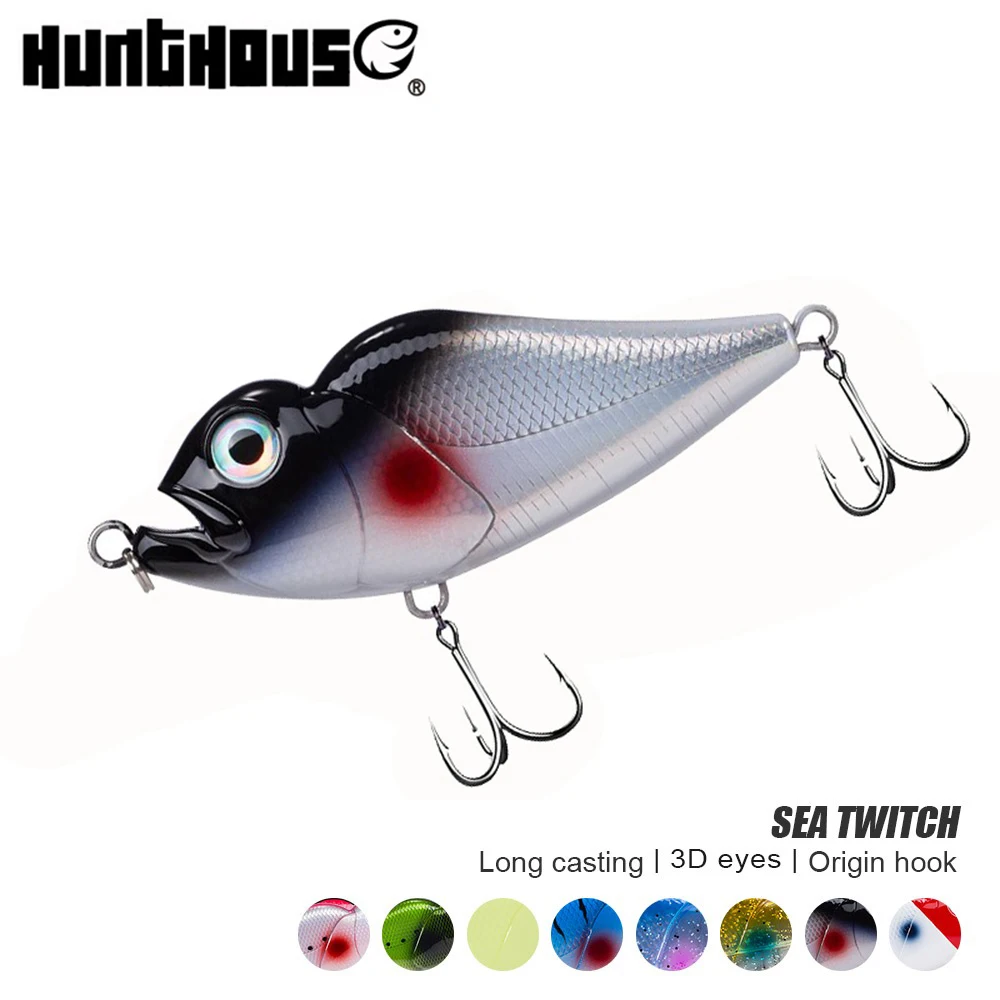 Hunthouse rondu stickbait jerkbait соленые тонущие рыболовные наживки 122 мм 73 г для GT bluefish