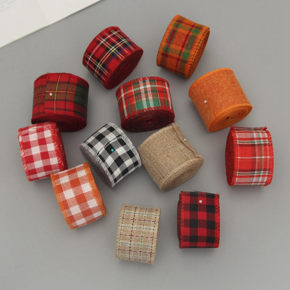 6 м/рулон винтажная блуза с красной ленты в шотландскую клетку для пошива одежды