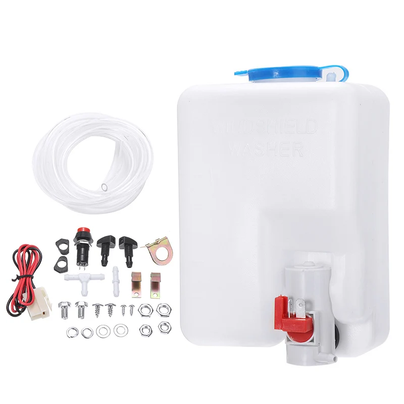 

1 комплект 12V Омыватель лобового стекла автомобилей для бутылок комплект с насос Jet переключатель аксессуары для уборки Универсальный