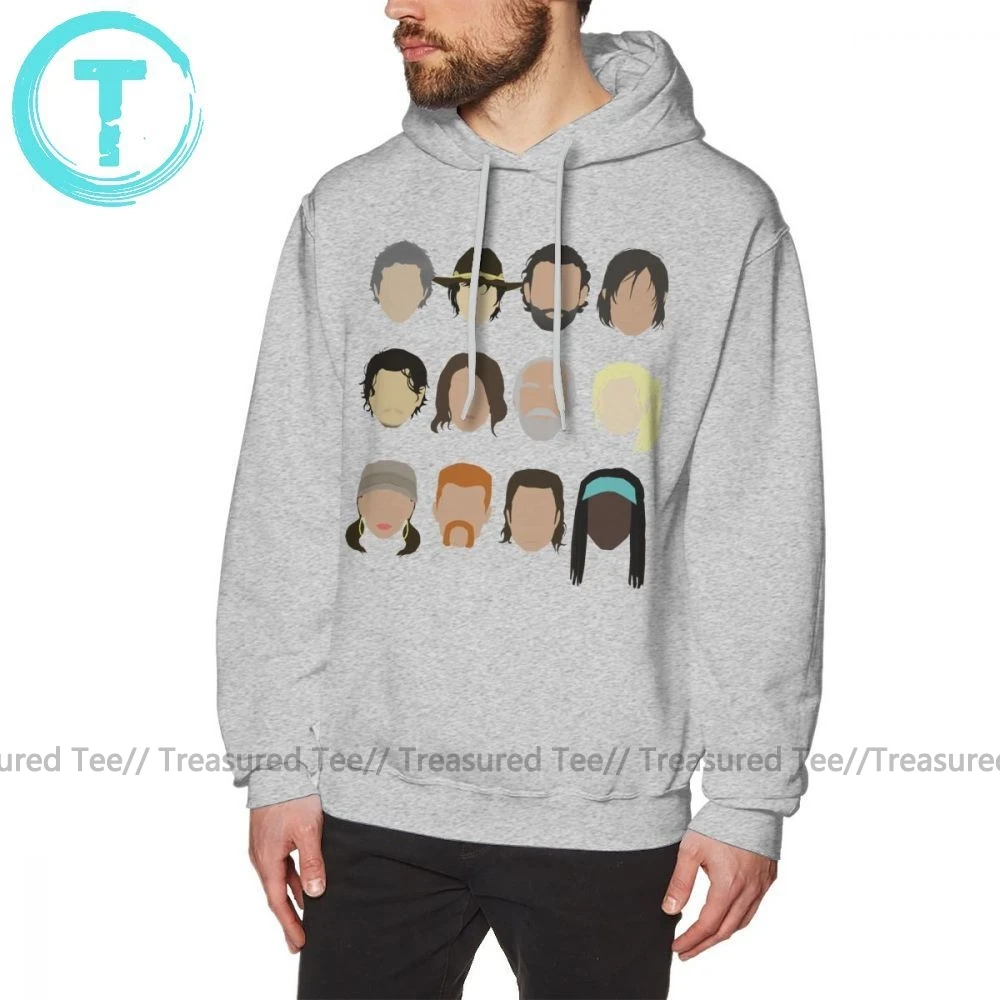 Толстовка с капюшоном Ходячие мертвецы толстовки оверсайз уличный пуловер