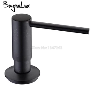Новый высококачественный матовый черный дозатор для кухонной раковины с насосом из АБС-пластика