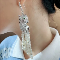 womens natural freshwater pearl earrings tassel earrings