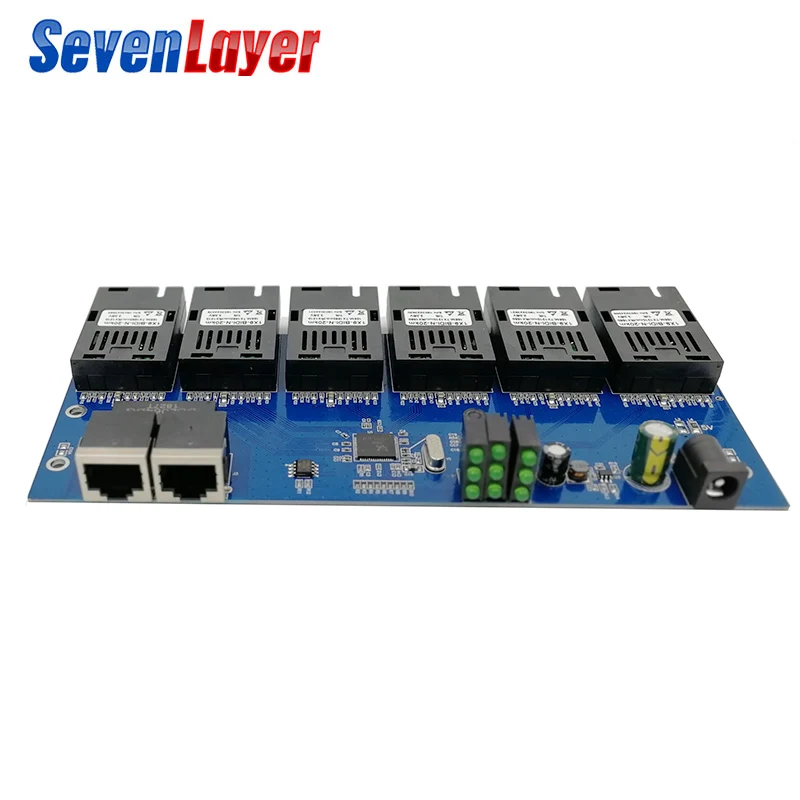 10/100M 2 RJ45 6 155 м SC волокно Порты и разъёмы Fast Ethernet конвертер 20 км Ethernet волоконно-оптический медиа конвертер PCBA