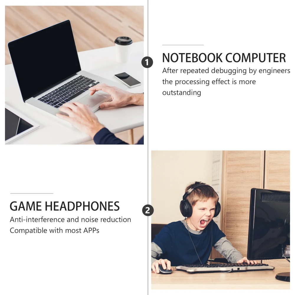 

1Pc Headset Microphone In-line Microphone Gaming headphone Microphone Gift