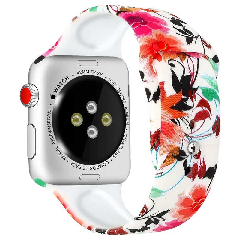 Oulucci Одноцветный ремешок для apple watch 38 мм/40 мм/42 мм/44 мм спортивный ремешок силиконовый ремешок аксессуары для apple watch 5/4/3/2/1