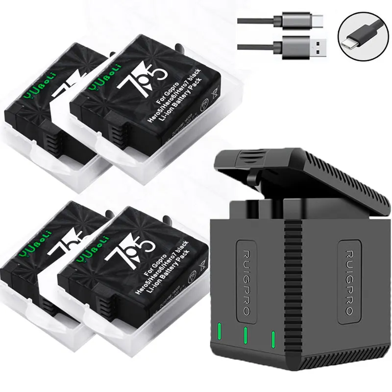 Акумуляторная батарея Гоу про hero 5 7 черный аккумулятор Город героев 6 мА/ч. + 3 лота