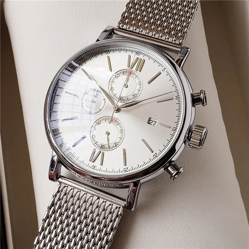 

Men Watch Top Brand Luxury Sports Quartz Mens Watches Full Steel Life Waterproof Chronograph Wristwatch Men Relogio Masculino