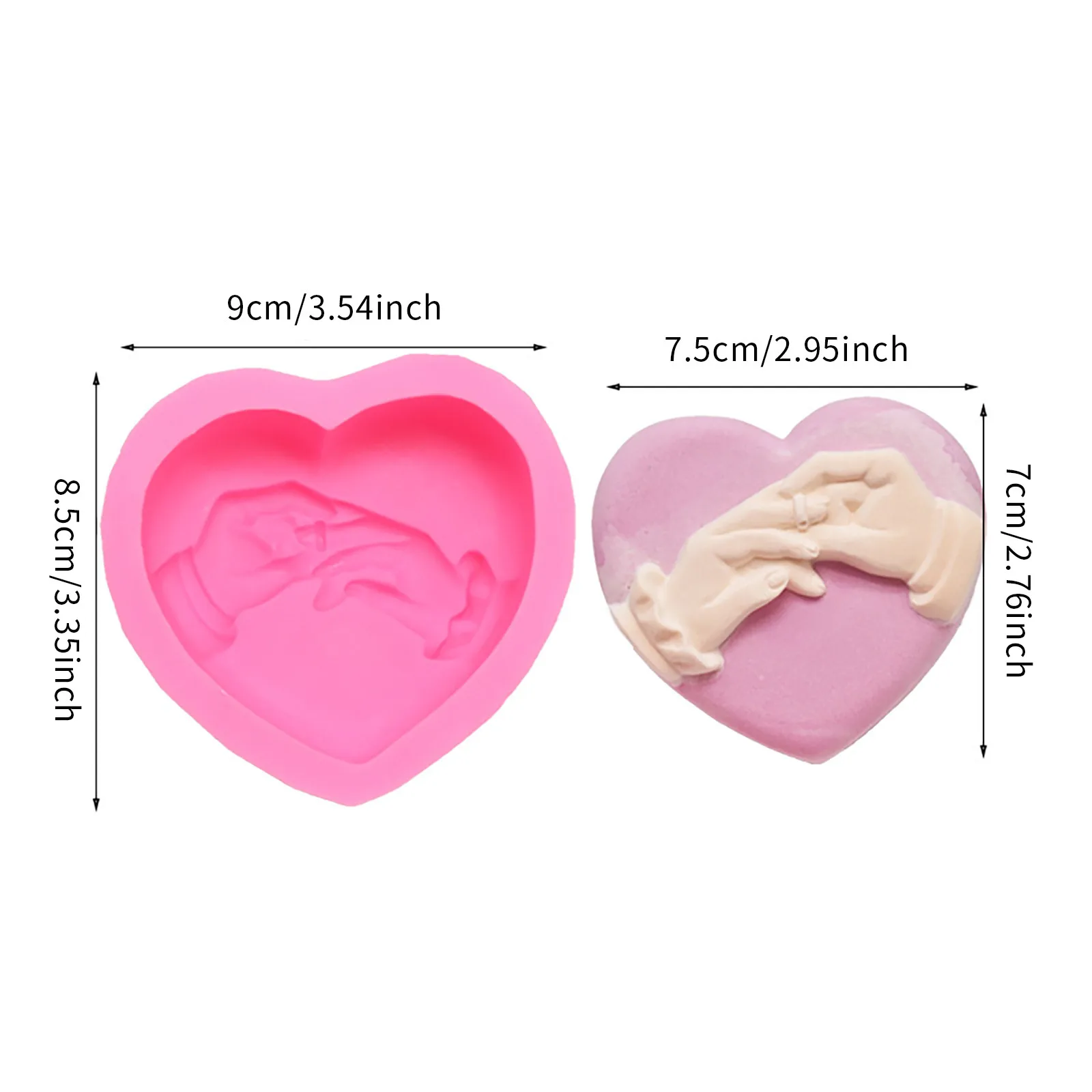 

Valentine's Day New Creative Silicone Mold Baking Fondant Chocolate Mold Epoxy Plaster Mold Cake Decoration Baking Tool Moulds