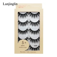 lanjinglin 35 pairs fake lashes 3d mink lashes natural eyelashes dramatic false eyelashes faux cils makeup extension lashes