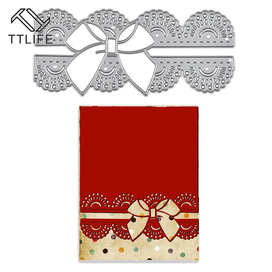 TTLIFE потрепанный лук металлический Трафаретный вырубной Штамп Новый 2019 для
