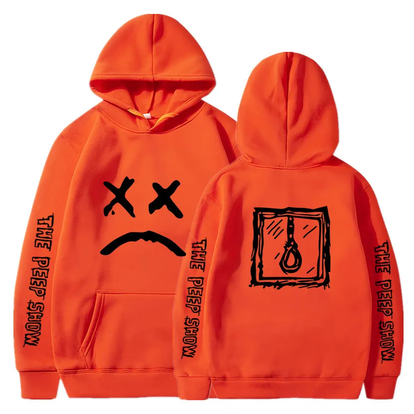 Orange 17 Lil Открытый толстовки Love lil. Peep мужские толстовки пуловер с капюшоном свитшоты мужские/женские sudaderas cry baby hoddie s-xxxl - Цвет: Orange 17