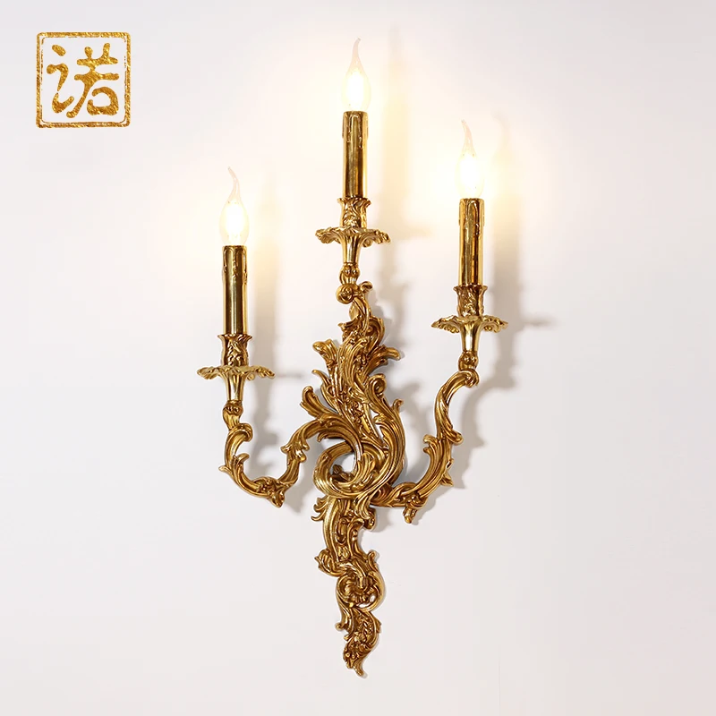 

European Copper Wall Lamp French living room, dining room, bedroom lighting