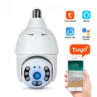 hontusec tuya bulb wifi ip camera 3mp security camera surveillance cameras baby monitor with camera support alexa google home
