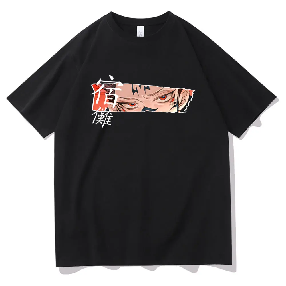 

Cartoons Ryomen Sukuna Tee Tops Men Women Cotton Clothing Short Sleeve New Japan Anime Style T-shirt Jujutsu Kaisen Print Tshirt