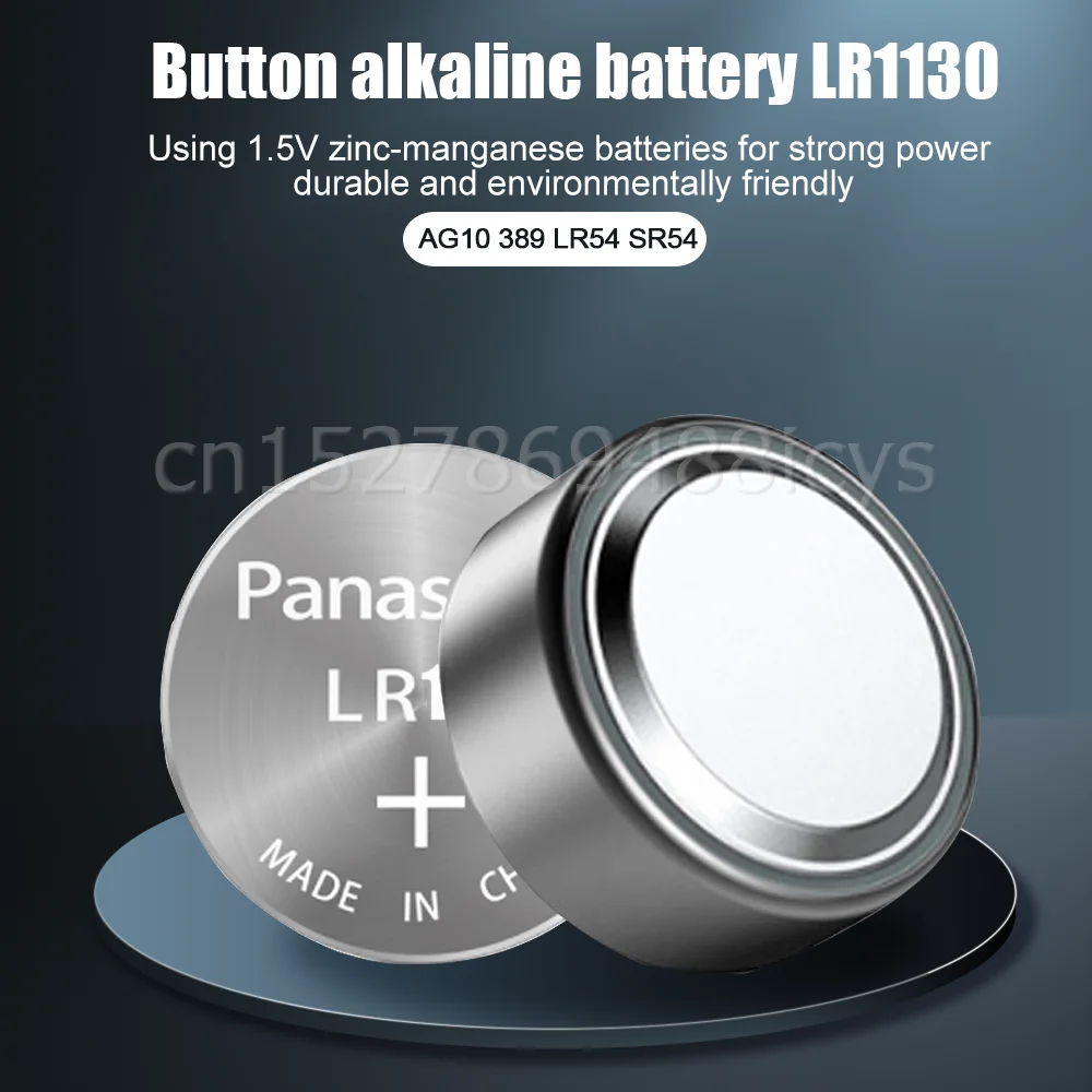 10PCS Panasonic 189 LR1130 AG10 SR1130 389 V10GA LR54 SR54 1.5V Alkaline Battery For Thermometer Watch Toys Scale Button Cell | Источники