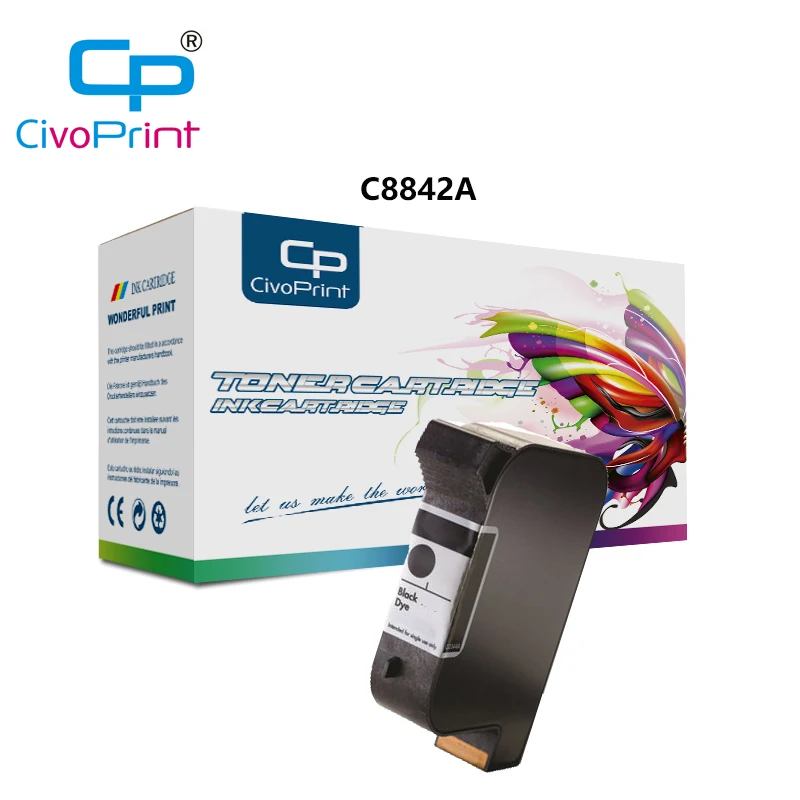 Civoprint совместимый C8842A для HP51645A 600 DPI одноразовый Универсальный черный картридж