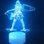 Светильник светильник для игр Overwatch Sombra, фигурка, ночник для игровой комнаты, Декор, Usb-лампа, управление через приложение, изменение цвета, крутой подарок для геймеров