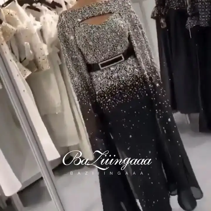 

Hi Shy Bridal Luxury Evening Dresses Long Woman Gown 2021 Sequins Robe De Soir Parties Plus Size Bride Dress Prom Party Gowns
