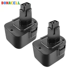 Перезаряжаемая батарея Bonacell 2.0Ah 2Pc ni-mh DC9071 для Dewalt DW9072 DW9071 DC9071 DE9037 DE9071 DE9072 DE9074 DE9075 152250-27
