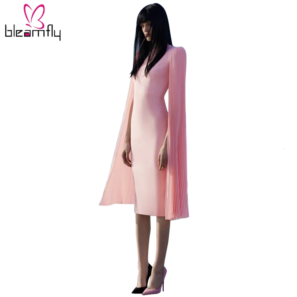 2019 женское осеннее платье с длинным рукавом длиной до колена облегающее