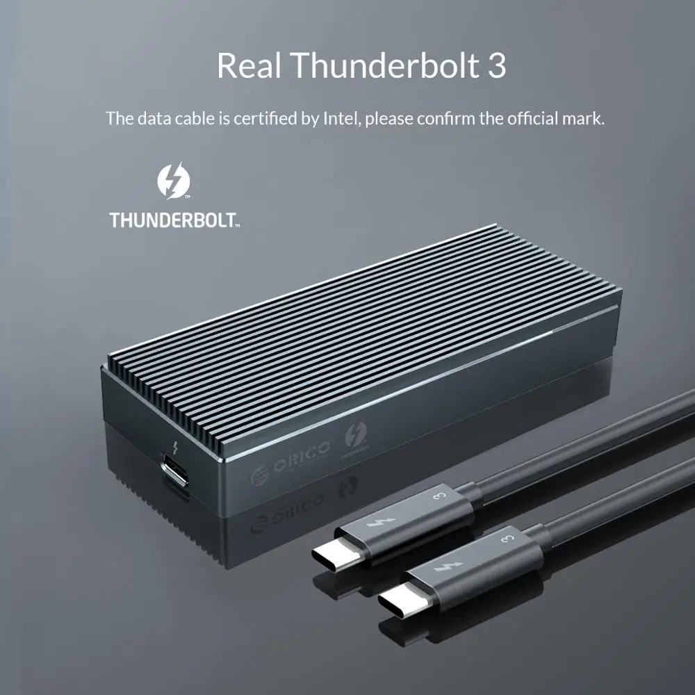 Verkaufen ORICO Thunderbolt 3 4K Video Clip PSSD 40Gbps NVME M.2 SSD 1TB PSSD Thunderbolt 3 Kabel Aluminium Externe SSD Für Video Arbeiter