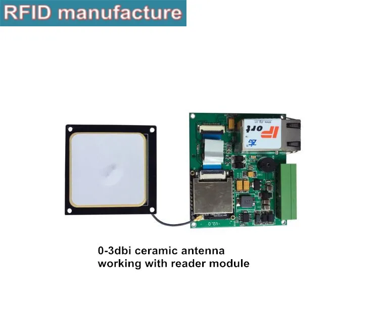 

1dbi small ceramic rfid uhf antenna IPEX,SMA connector works with low power quality passive mini uhf rfid reader module
